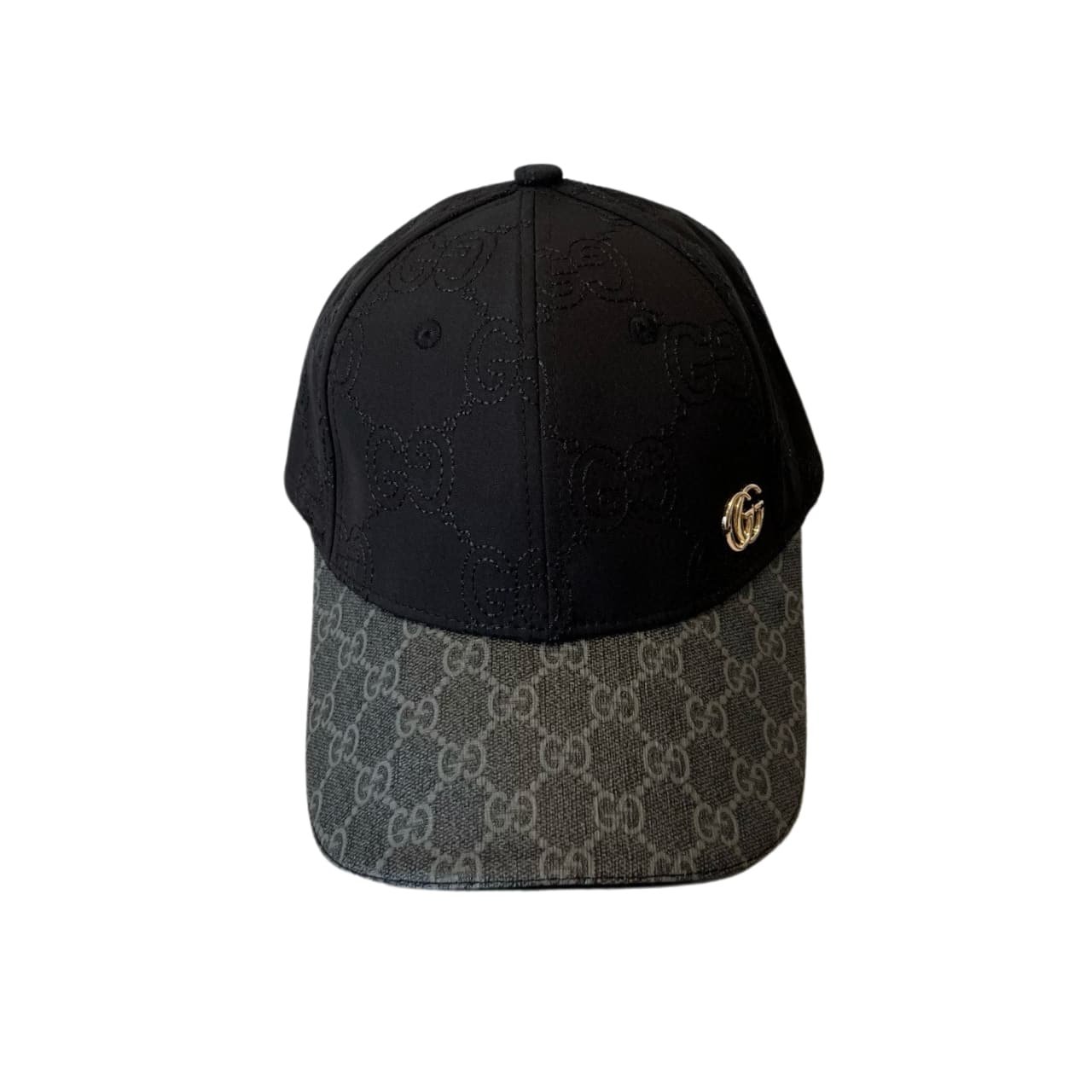 138-2-1 Gucci GG Canvas Baseball Hat Black - Image 1