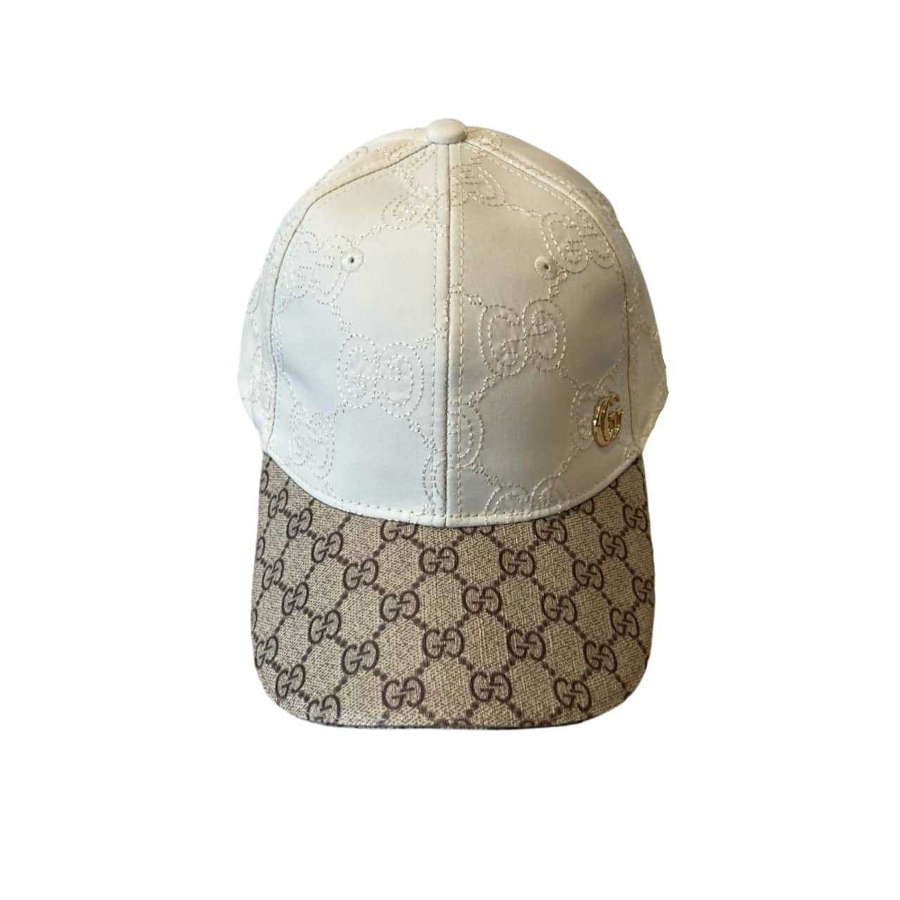 139-2-1 Gucci GG Canvas Baseball Hat Beige - Image 1