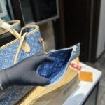 Louis Vuitton Neverfull MM Bag Denim Blue 31Cm M13192 - Image 6