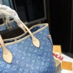 Louis Vuitton Neverfull MM Bag Denim Blue 31Cm M13192 - Image 3