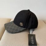 Gucci GG Canvas Baseball Hat Black - Image 2