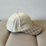 Gucci GG Canvas Baseball Hat Beige - Image 3