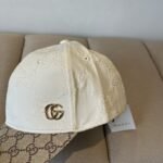 Gucci GG Canvas Baseball Hat Beige - Image 4
