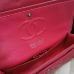 Chanel Medium Classic Flap Silver Hardware Pink 25Cm - Image 6