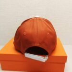 Hermes New Carriage Baseball Cap Orange - Image 3