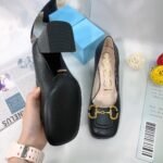 Gucci Women’S Mid Heel Pump With Horsebit Black 643886 C9D00 1000 - Image 7