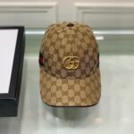 Gucci GG Canvas With Web Baseball Cap Brown - Image 2