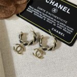 Chanel Round Stud Earrings Gold - Image 2