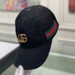 Gucci GG Canvas With Web Baseball Cap Black - Image 4