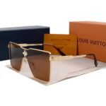 Louis Vuitton Cyclone Metal Sunglasses Gold - Image 2