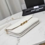 Saint Laurent Le Maillon Satchel Smooth Blanc Vintage 24Cm 6497952R20W9207 - Image 4