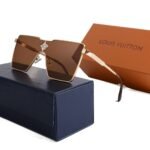 Louis Vuitton Cyclone Metal Sunglasses Gold - Image 3