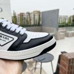 Prada District Leather Sneaker Black White 1E790M 3LJ6 F0964 F 030 - Image 9