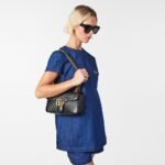 Gucci Marmont Medium Matelassé Shoulder Bag Black 26Cm 443496 DTDIT 1000 - Image 10