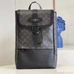 Louis Vuitton Saumur Backpack Monogram Eclipse Canvas 42Cm M45913 - Image 2