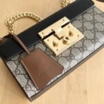 Gucci Padlock Small Shoulder GG Supreme Canvas Black 22Cm ‎735103 KLQJG 9785 - Image 6