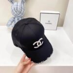 Chanel CC Cotton Baseball Cap Black - Image 2