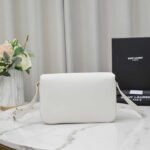Saint Laurent Le Maillon Satchel Smooth Blanc Vintage 24Cm 6497952R20W9207 - Image 3