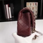 Chanel Classic Handbag Red 25Cm - Image 3