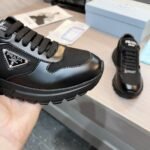 Prada Prax 01 Re Nylon And Brushed Leather Sneaker Black 2EE369 3LF5 F0632 F G000 - Image 8