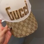 Gucci Letter GG Canvas Baseball Cap White - Image 7