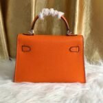 Hermes Kelly Mini Epsom Handbag Orange 19Cm - Image 7
