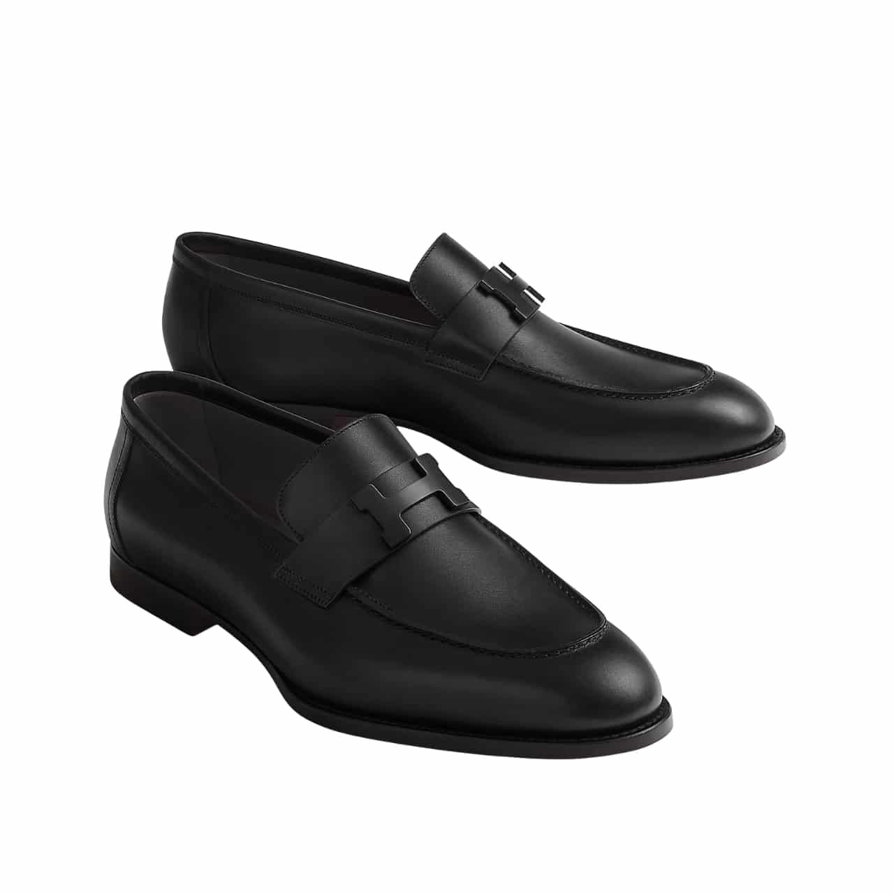Thumbnail-42-2-1-1 Hermes Paris Loafer Black With Black Metal H232903ZA02395 - Image 1