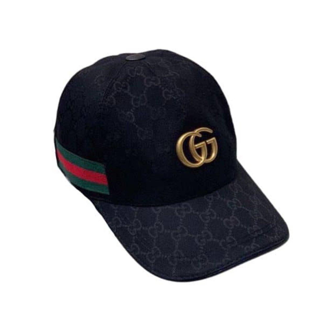 Thumbnail-81-1 Gucci GG Canvas With Web Baseball Cap Black - Image 1