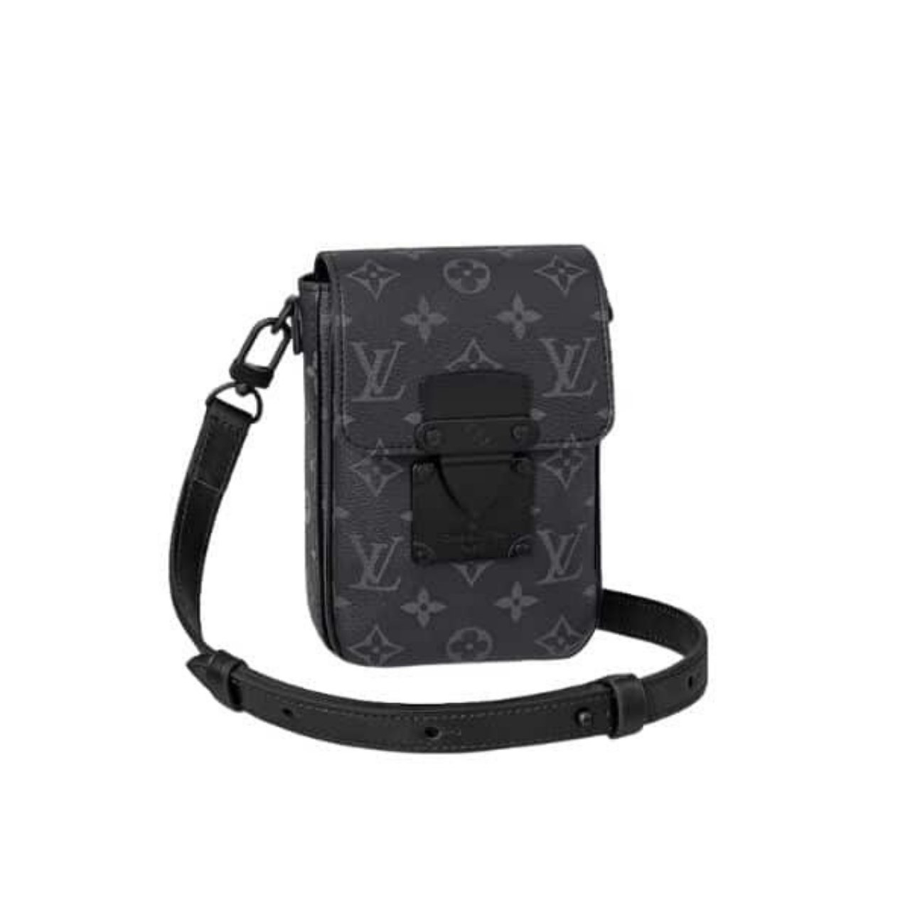 Thumbnail-83-1 Louis Vuitton S-Lock Vertical Wearable Wallet Monogram Eclipse 19cm - Image 1