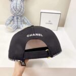 Chanel CC Cotton Baseball Cap Black - Image 3