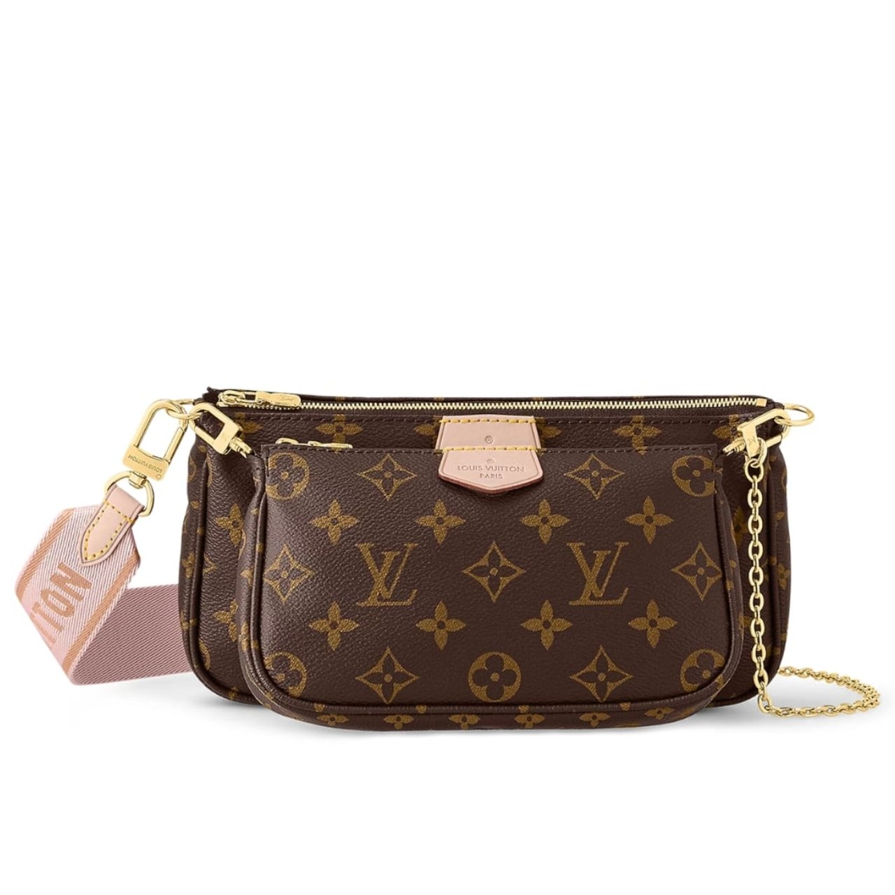 vel-17 Louis Vuitton Multi Pochette Accessoires Monogram Light Pink 24Cm M44840 - Image 1