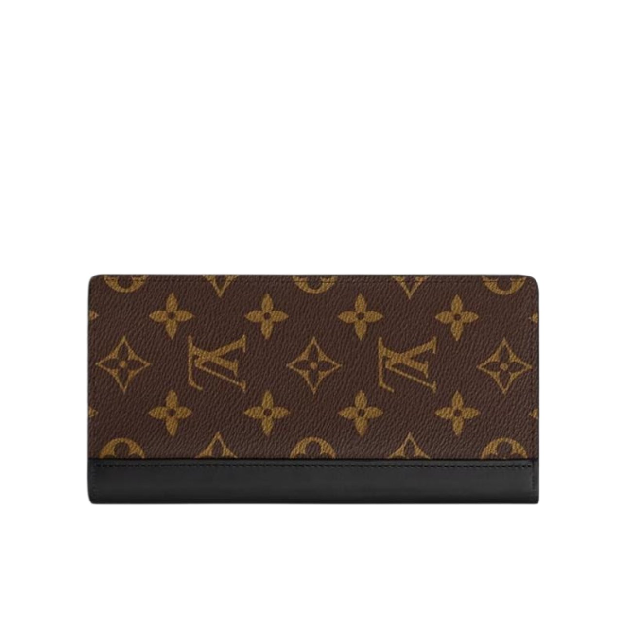 vel-51 Louis Vuitton Brazza Wallet Monogram Macassar Brown 19Cm M69410 - Image 1