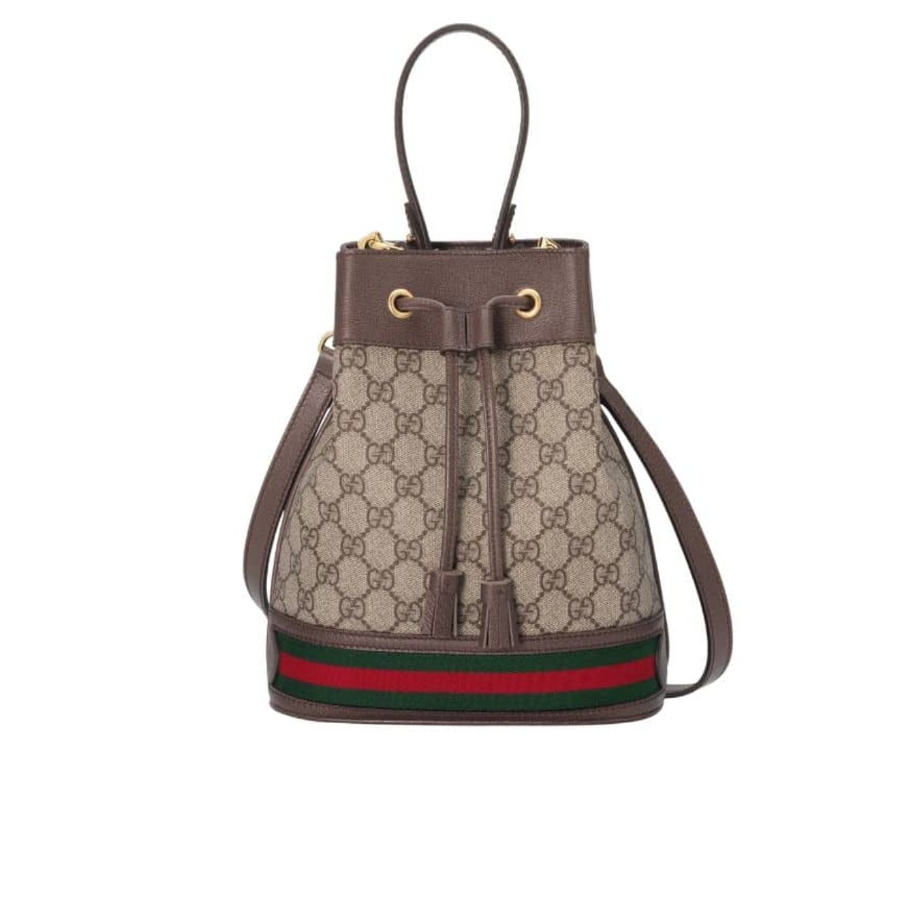 vel-9-5 Gucci Ophidia Small GG Bucket Bag Brown 17Cm 550621 96I3B 8745 - Image 1
