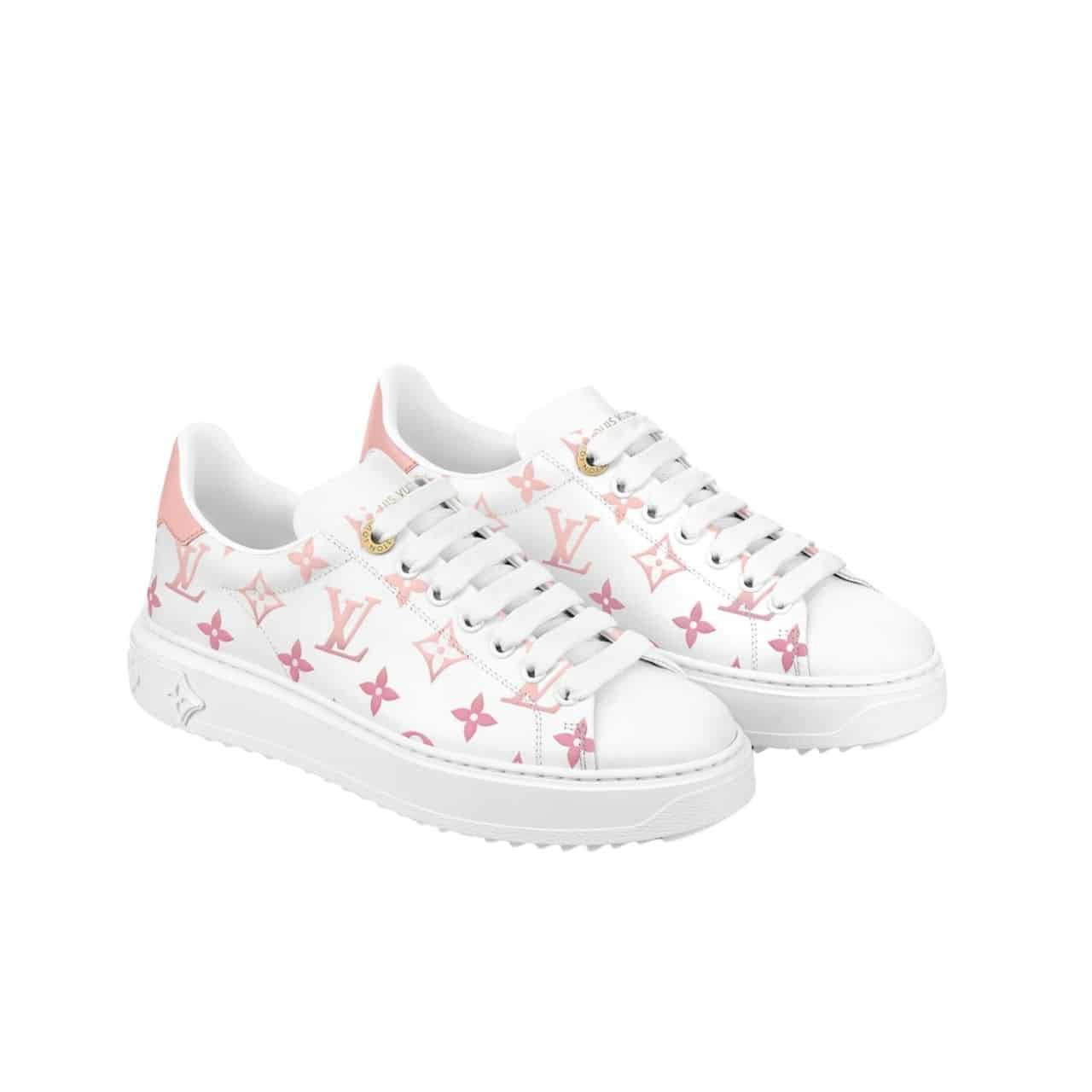 z-u92FOZtuuYpVHCyOzBBwU6bwxhVAJRmrt9C3H_0lA-1 Louis Vuitton Time Out Sneaker Monogram Pink - Image 1